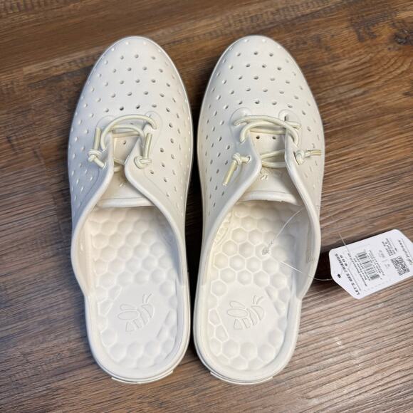 Joybees Weekend Mule Modern Women's Sz 8 Slip-On comfort Shoes Bone Pewter - Picture 2 of 7